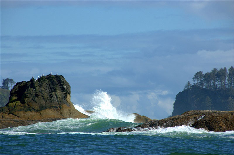 northwest splashing water